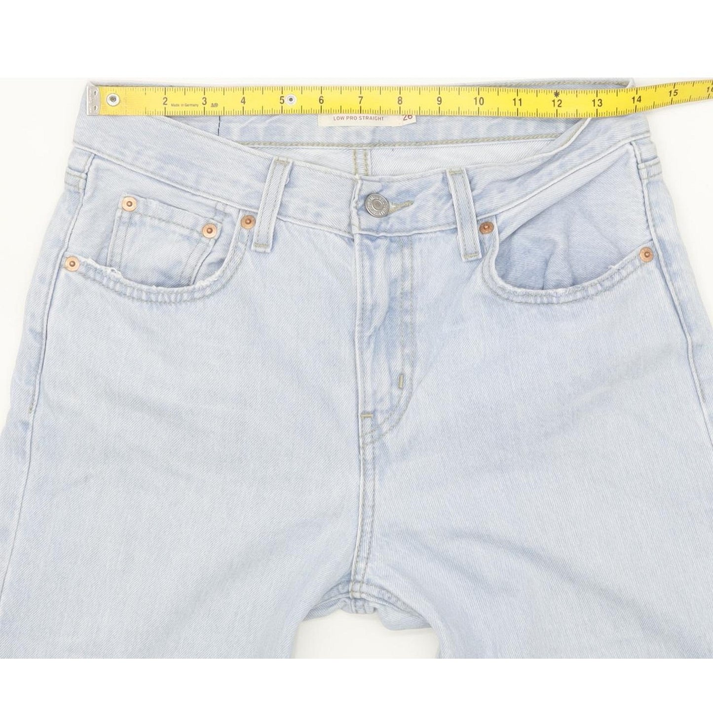 Levi's Low Pro Blue Straight Regular Jeans High Waisted W28 L31
