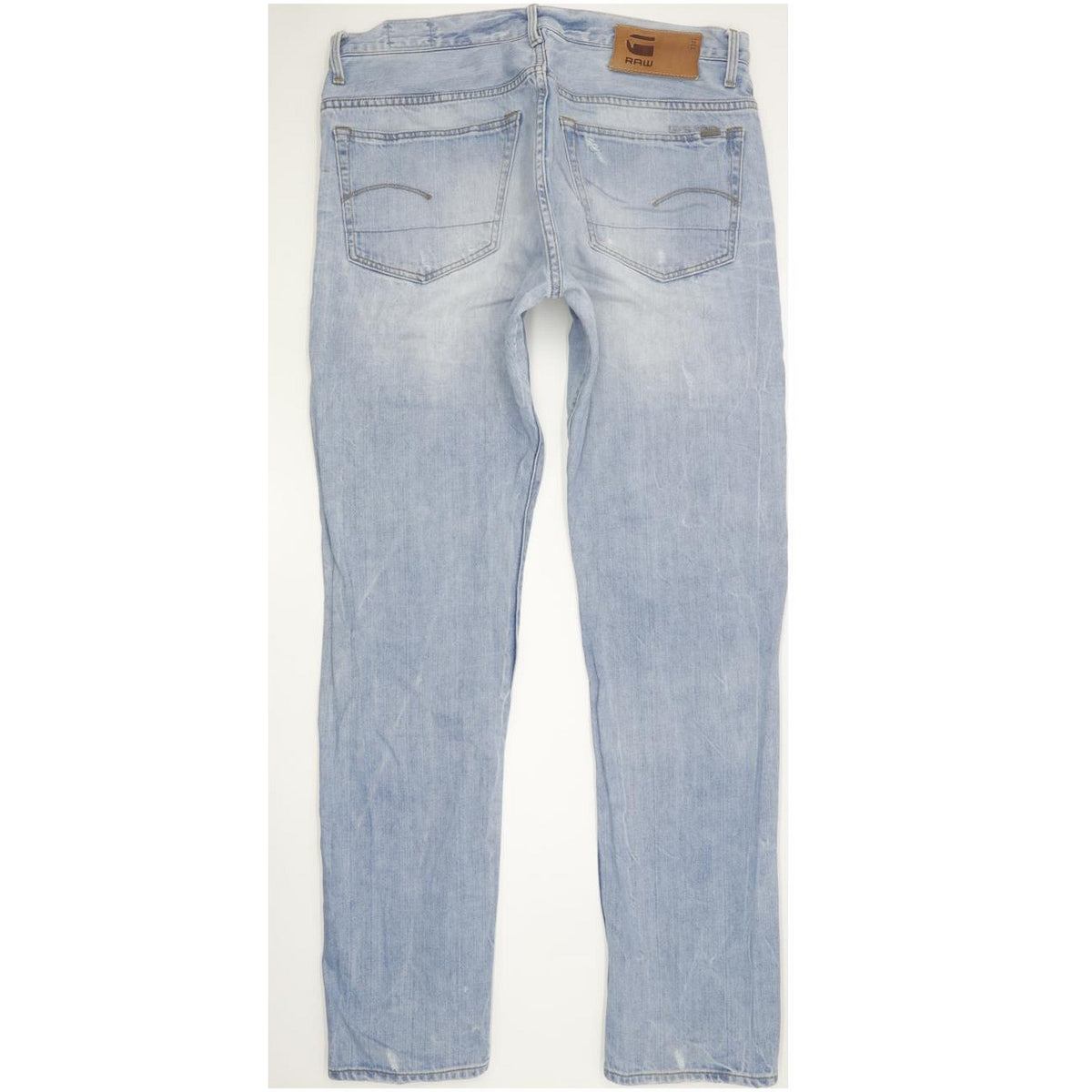 G-Star 3301 Men Blue Straight Regular Jeans W36 L33