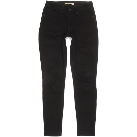 Levi's 721 Women Black Skinny Slim Stretch Jeans W27 L29