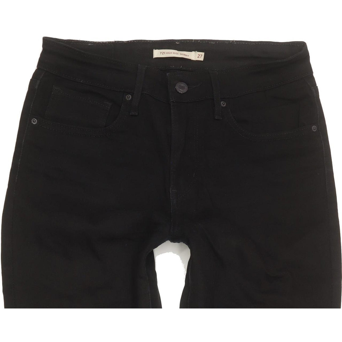 Levi's 721 Women Black Skinny Slim Stretch Jeans W27 L29