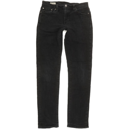 Levi's 511 Men Black Straight Slim Stretch Jeans W29 L31