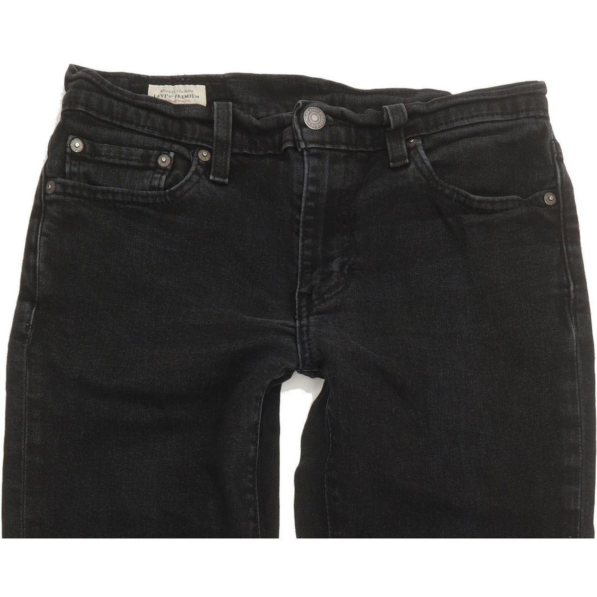 Levi's 511 Men Black Straight Slim Stretch Jeans W29 L31
