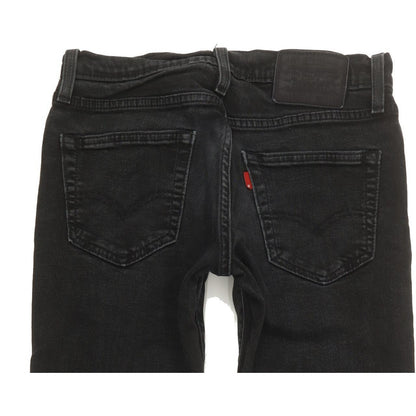 Levi's 511 Men Black Straight Slim Stretch Jeans W29 L31