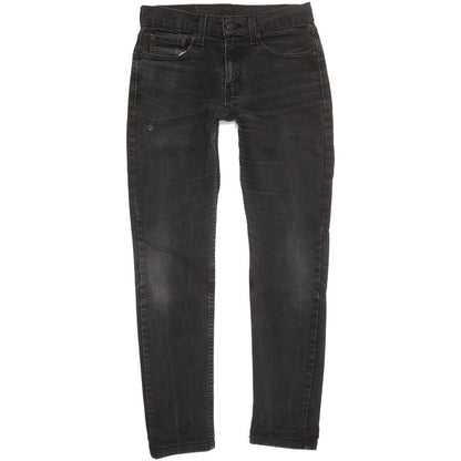 Levi's 512 Men Black Tapered Slim Stretch Jeans W29 L29