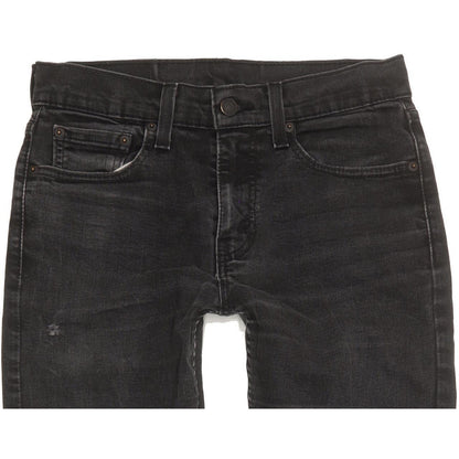 Levi's 512 Men Black Tapered Slim Stretch Jeans W29 L29