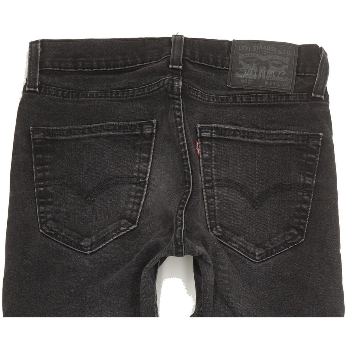Levi's 512 Men Black Tapered Slim Stretch Jeans W29 L29