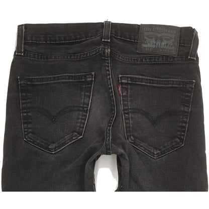 Levi's 512 Men Black Tapered Slim Stretch Jeans W29 L29