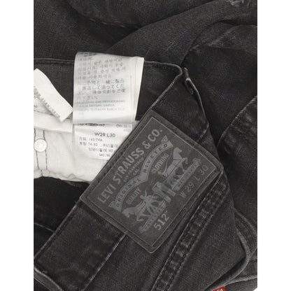 Levi's 512 Men Black Tapered Slim Stretch Jeans W29 L29