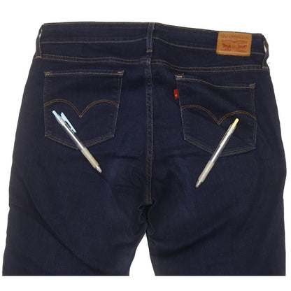 Levi's 714 Women Blue Skinny Slim Stretch Jeans W31 L29