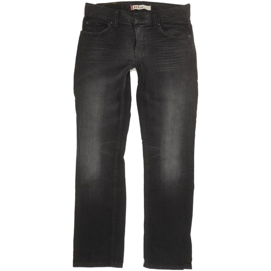 Levi's 511 Men Black Straight Slim Jeans W32 L31