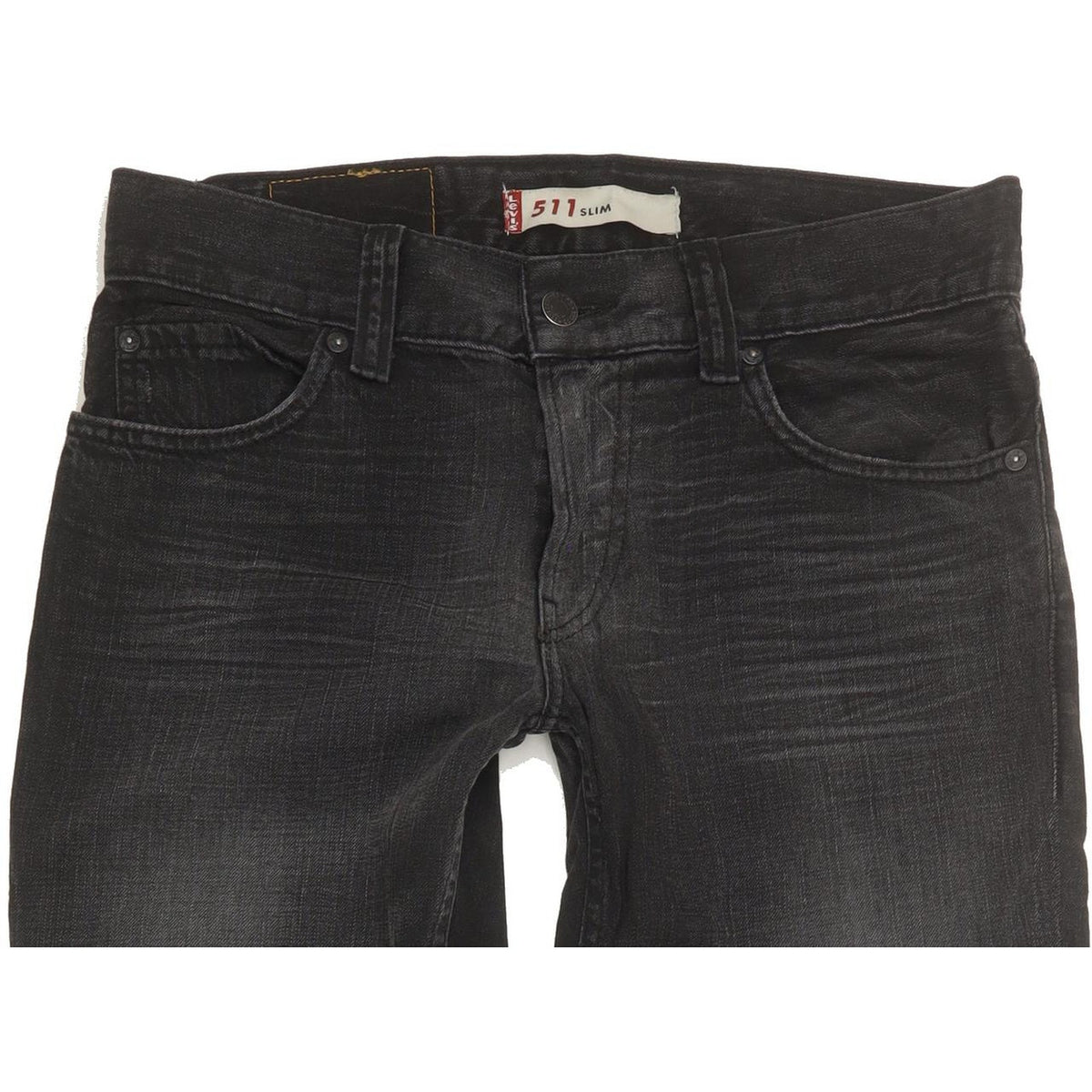 Levi's 511 Men Black Straight Slim Jeans W32 L31