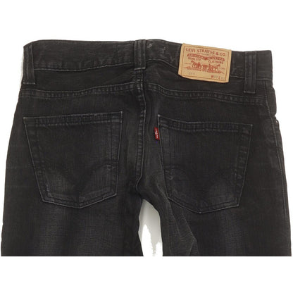 Levi's 511 Men Black Straight Slim Jeans W32 L31