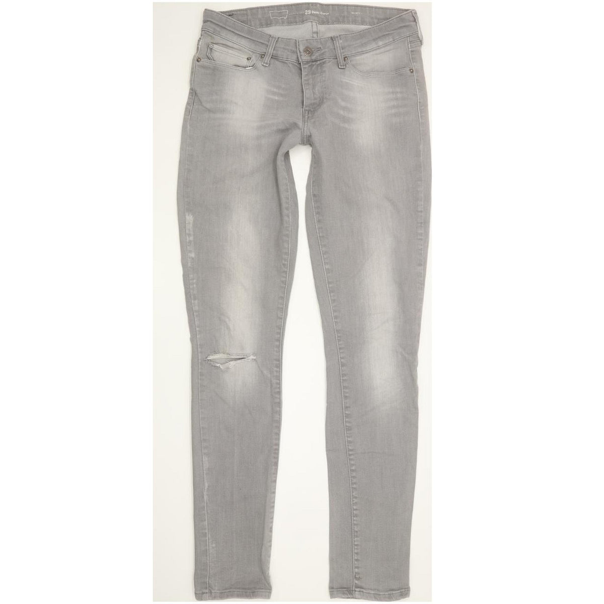 Levi's Demi Curve Women Grey Skinny Slim Stretch Jeans W29 L33