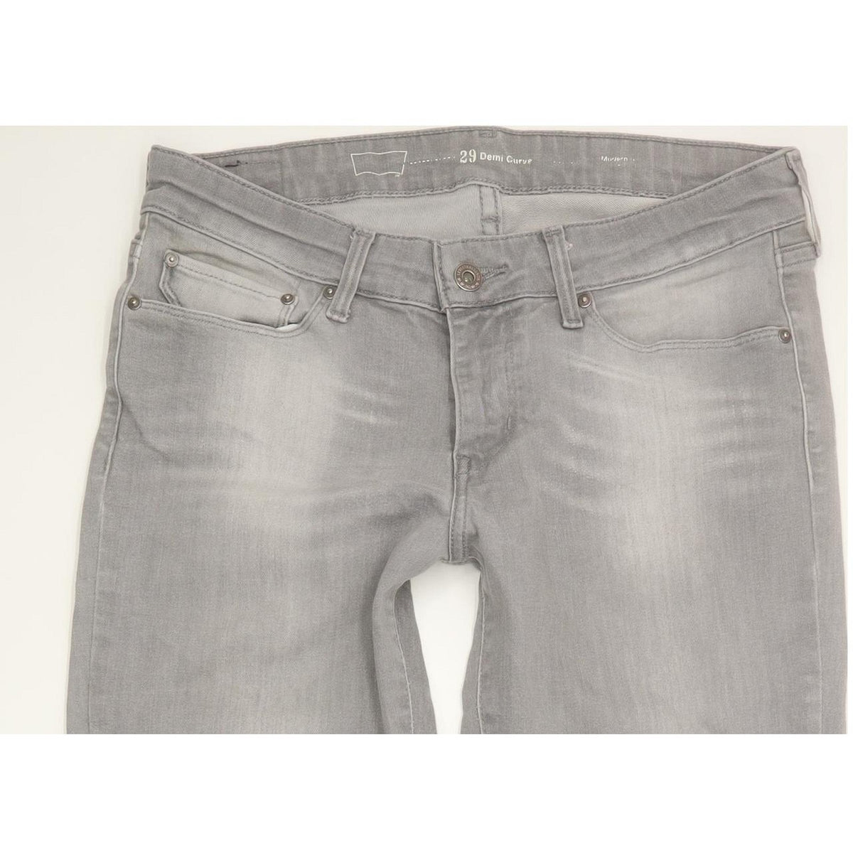 Levi's Demi Curve Women Grey Skinny Slim Stretch Jeans W29 L33