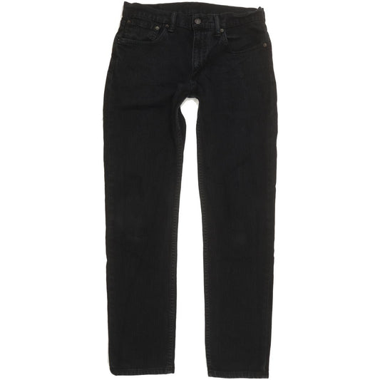 Levi's 511 Men Black Straight Slim Stretch Jeans W32 L31
