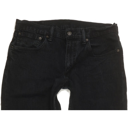 Levi's 511 Men Black Straight Slim Stretch Jeans W32 L31