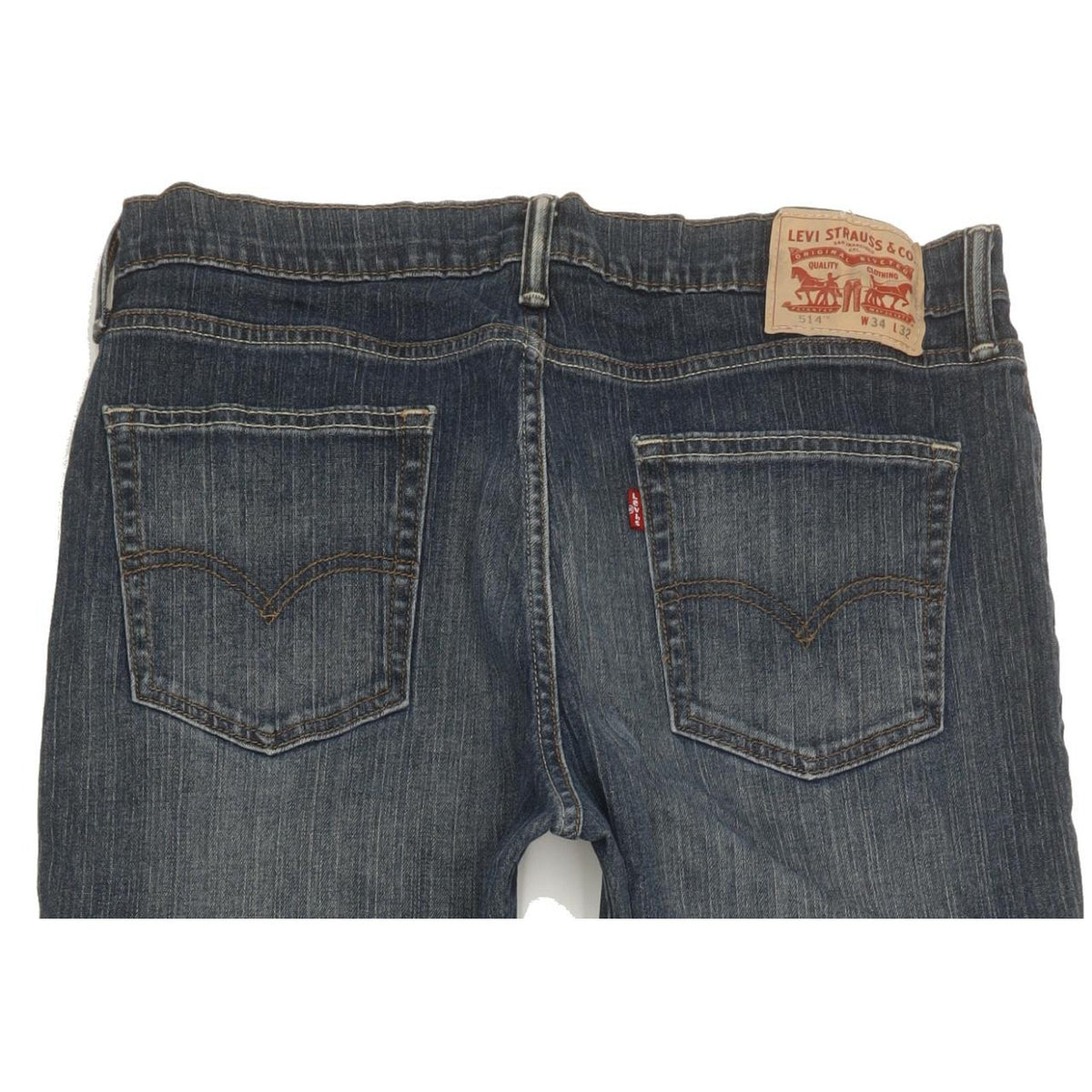 Levi's 514 Men Blue Straight Slim Jeans W34 L32