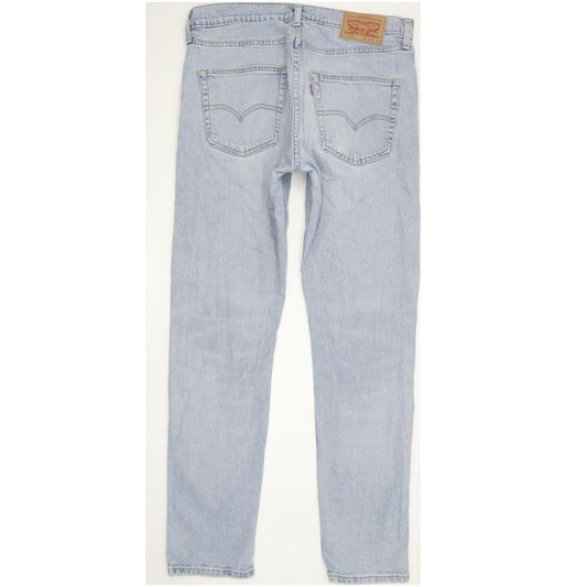 Levi's 512 Men Blue Tapered Slim Stretch Jeans W33 L31