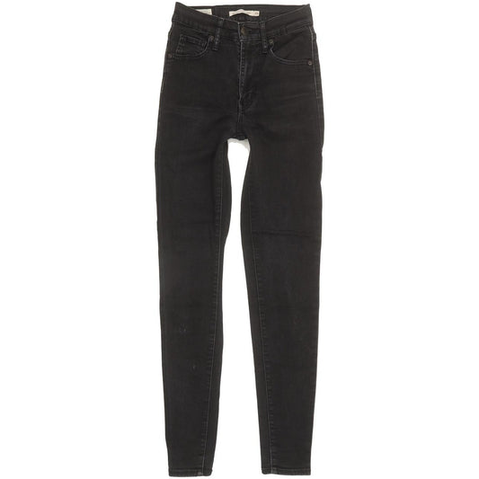 Levi's Mile Women Black Skinny Slim Stretch Jeans W25 L29