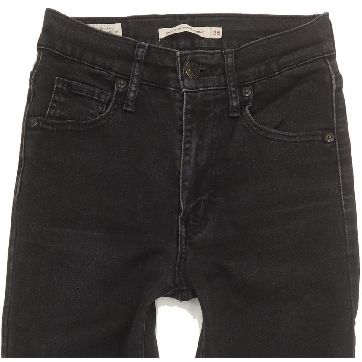 Levi's Mile Women Black Skinny Slim Stretch Jeans W25 L29