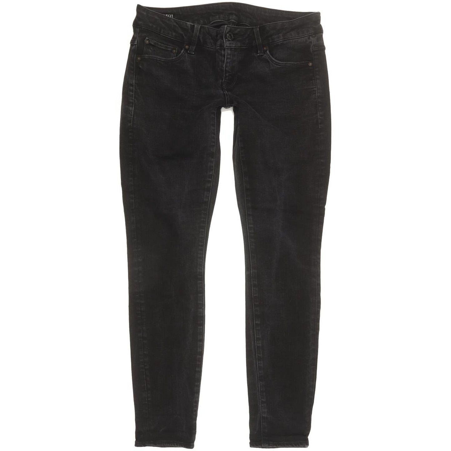 G-Star 3301 Low Women Black Skinny Slim Stretch Jeans W28 L27