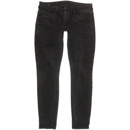 G-Star 3301 Low Women Black Skinny Slim Stretch Jeans W28 L27