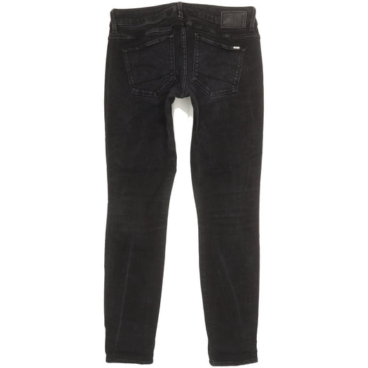 G-Star 3301 Low Women Black Skinny Slim Stretch Jeans W28 L27