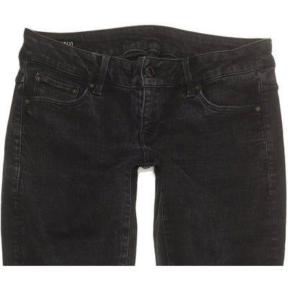 G-Star 3301 Low Women Black Skinny Slim Stretch Jeans W28 L27