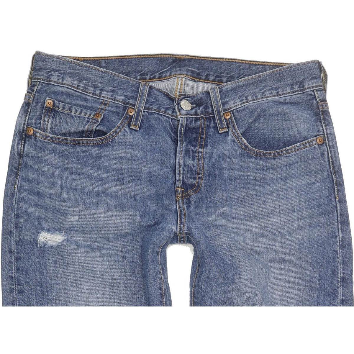 Levi's 501 Women Blue Straight Regular Jeans W28 L27