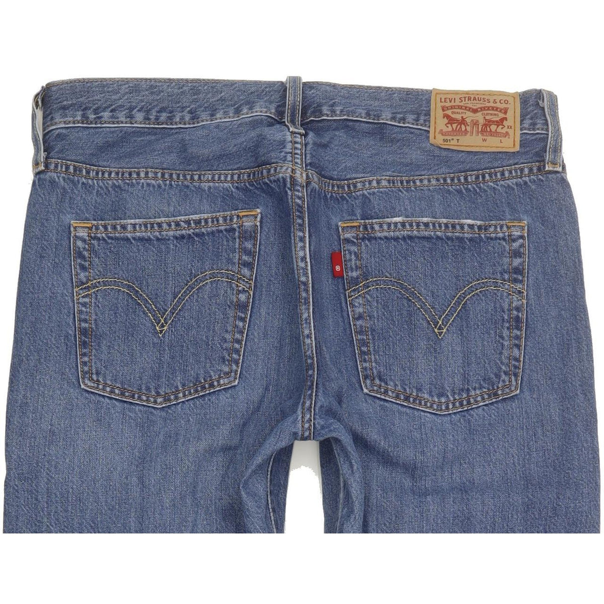 Levi's 501 Women Blue Straight Regular Jeans W28 L27