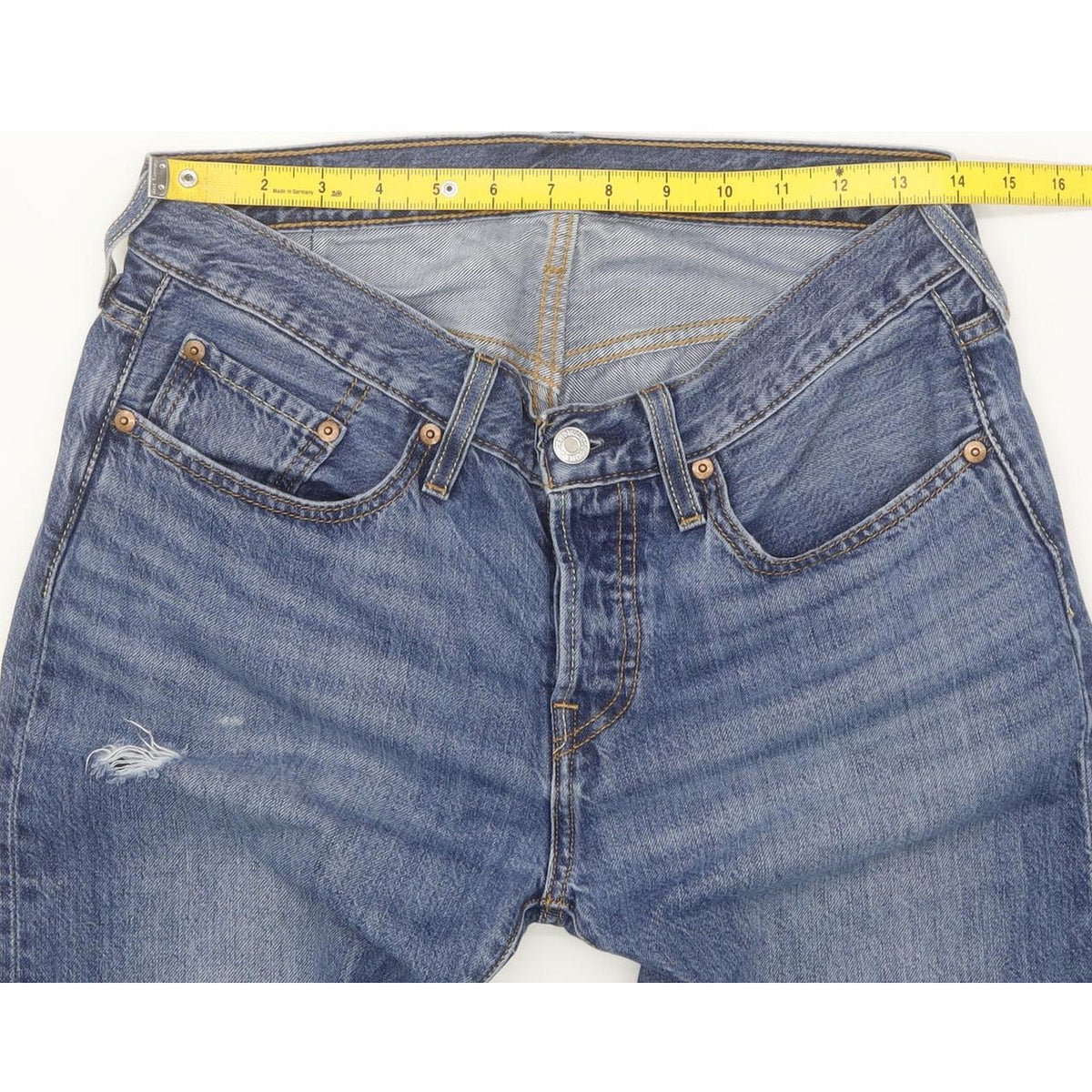 Levi's 501 Women Blue Straight Regular Jeans W28 L27