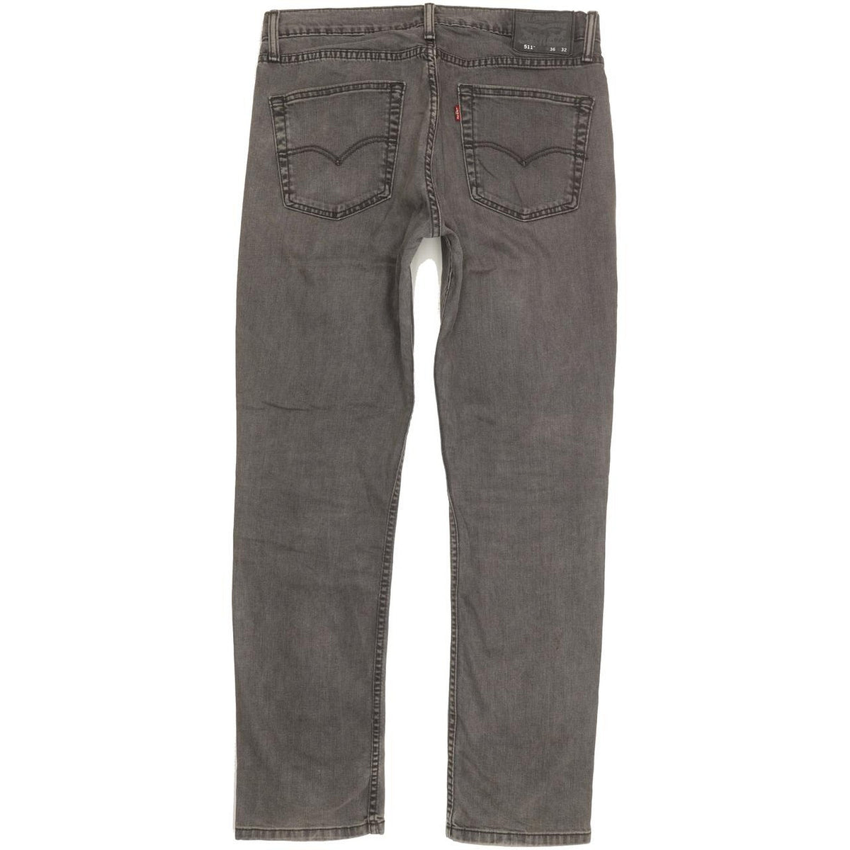 Levi's 511 Men Grey Straight Slim Stretch Jeans W36 L31
