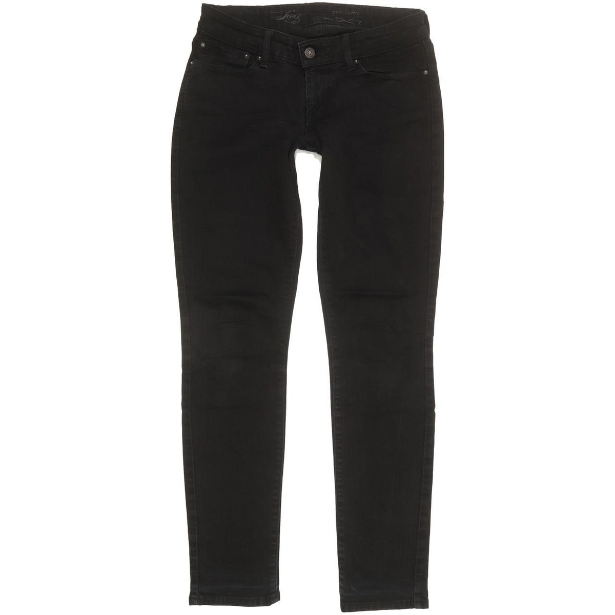 Levi's Demi Curve Women Black Skinny Slim Stretch Jeans W28 L30