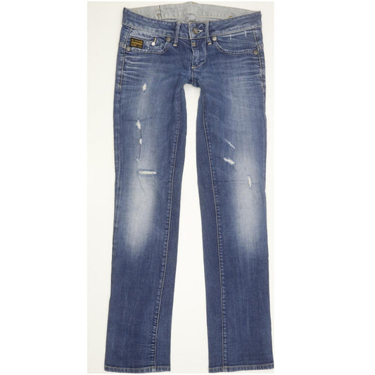 G-Star Midge Women Blue Straight Slim Stretch Jeans W28 L31