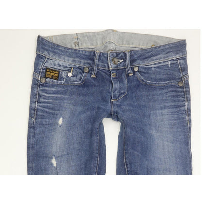 G-Star Midge Women Blue Straight Slim Stretch Jeans W28 L31