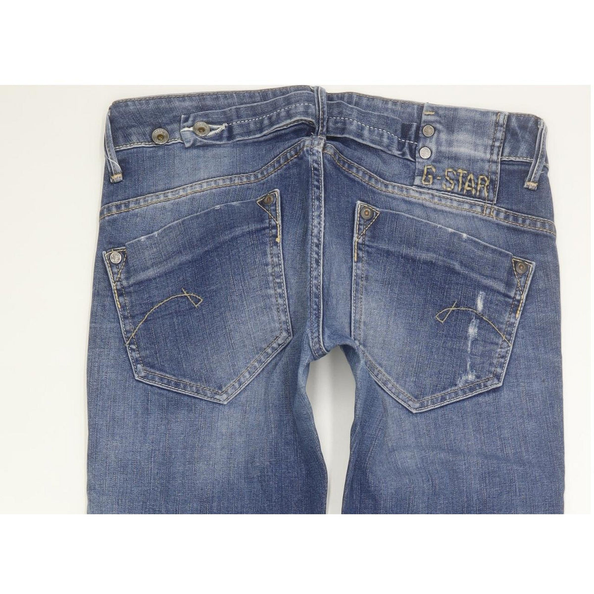 G-Star Midge Women Blue Straight Slim Stretch Jeans W28 L31