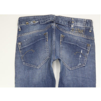 G-Star Midge Women Blue Straight Slim Stretch Jeans W28 L31