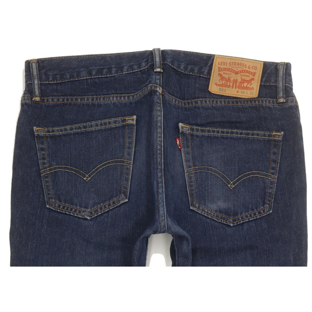 Levi's 511 Men Blue Straight Slim Jeans W34 L32