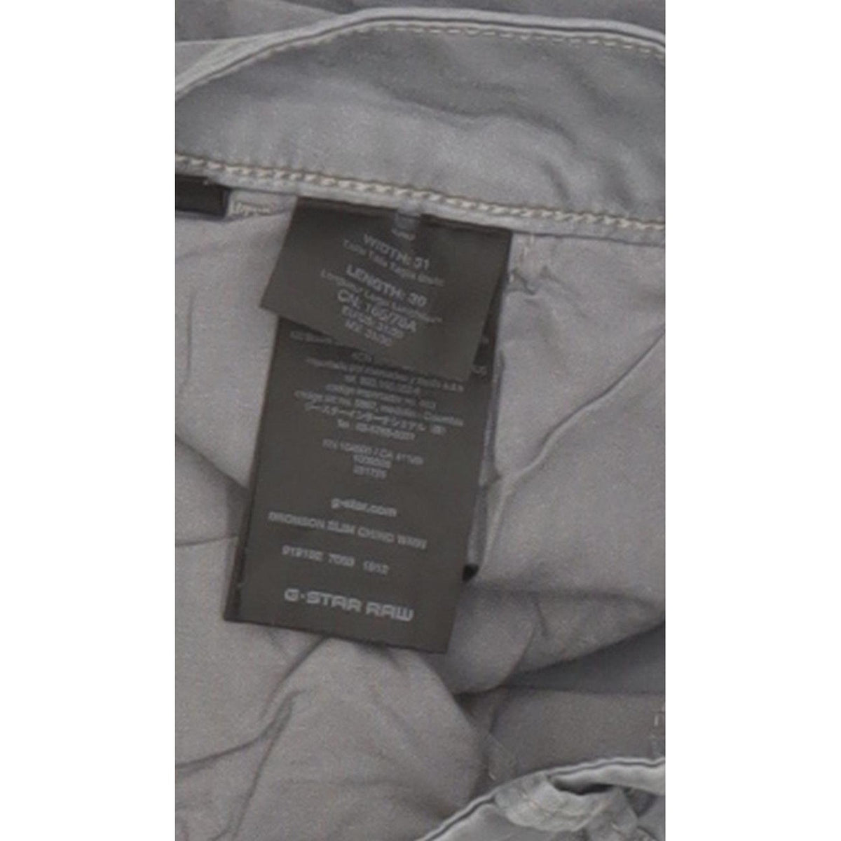 G-Star Bronson Women Grey Tapered Slim Chino Stretch Jeans W31 L27