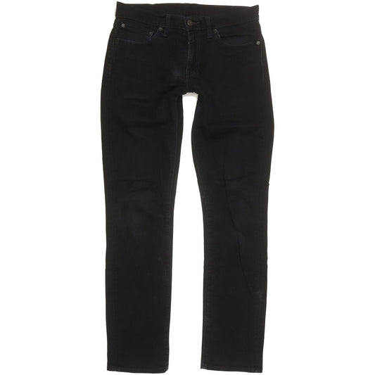 Levi's 511 Men Black Straight Slim Stretch Jeans W32 L33