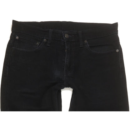 Levi's 511 Men Black Straight Slim Stretch Jeans W32 L33
