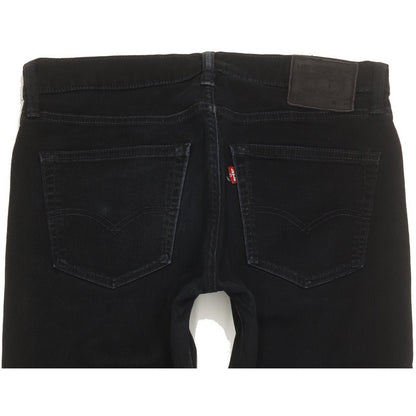 Levi's 511 Men Black Straight Slim Stretch Jeans W32 L33