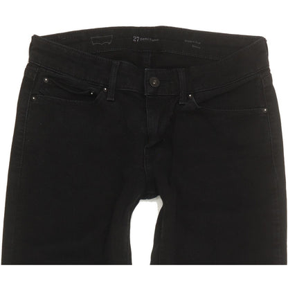 Levi's Demi Curve Women Black Skinny Slim Stretch Jeans W27 L32
