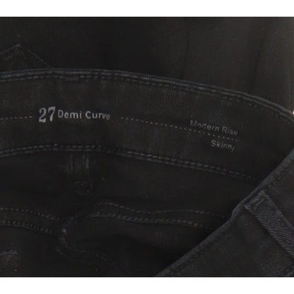 Levi's Demi Curve Women Black Skinny Slim Stretch Jeans W27 L32