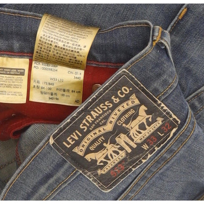 Levi's 513 Men Blue Straight Slim Jeans W33 L29