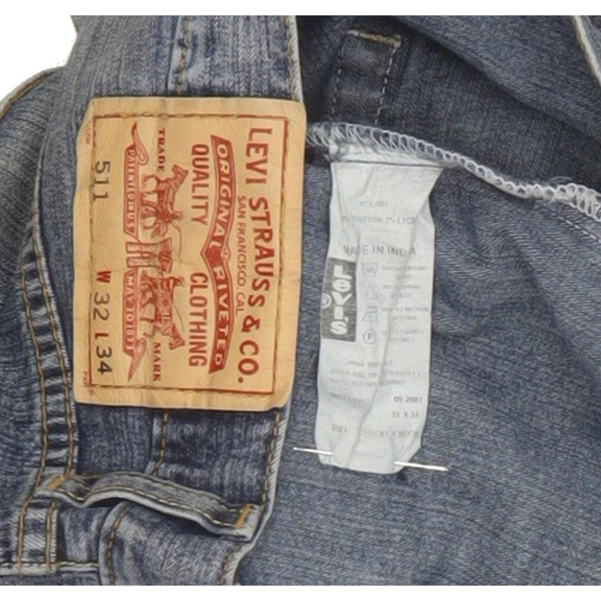 Diesel 511 Men Blue Straight Slim Stretch Jeans W32 L31