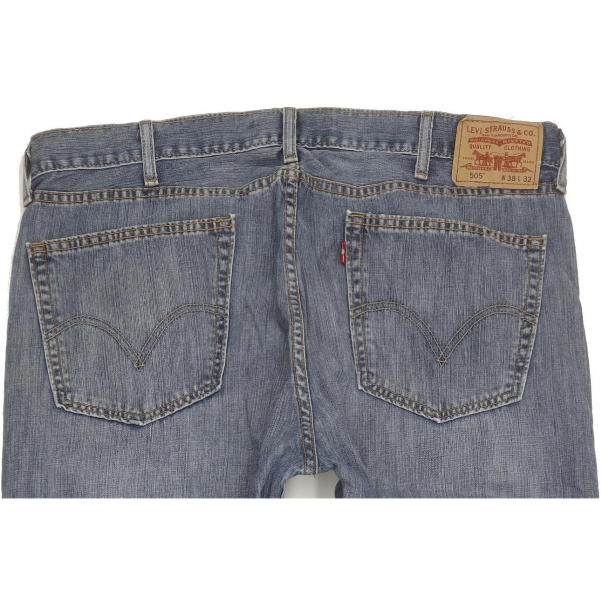 Levi's 505 Men Blue Straight Regular Jeans W38 L32