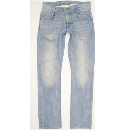 G-Star Men Blue Straight Slim Jeans W32 L32