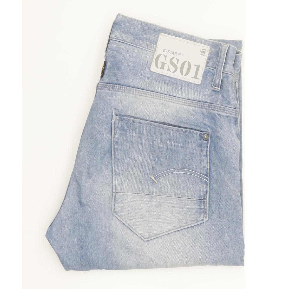 G-Star Men Blue Straight Slim Jeans W32 L32