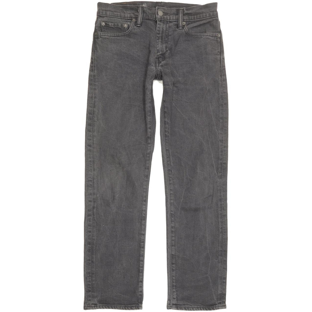 Levi's 504 Men Grey Straight Regular Stretch Jeans W31 L29